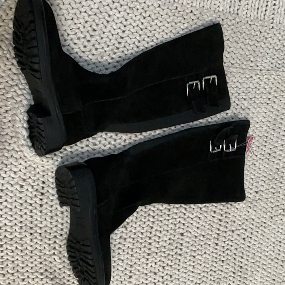 Blondo Black Winter Rain Boots Sleek Minimalist Design - Picture 1 of 4